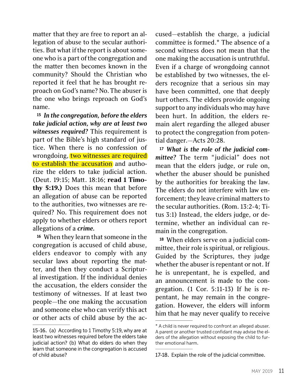 Scanned page: The Watchtower Study edition · May 2019