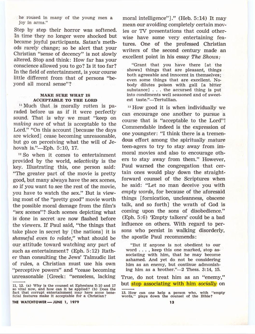 Scanned page: The Watchtower June 1, 1979